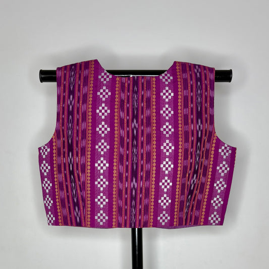 Odisha Ikkat Cotton Sleeveless Blouse