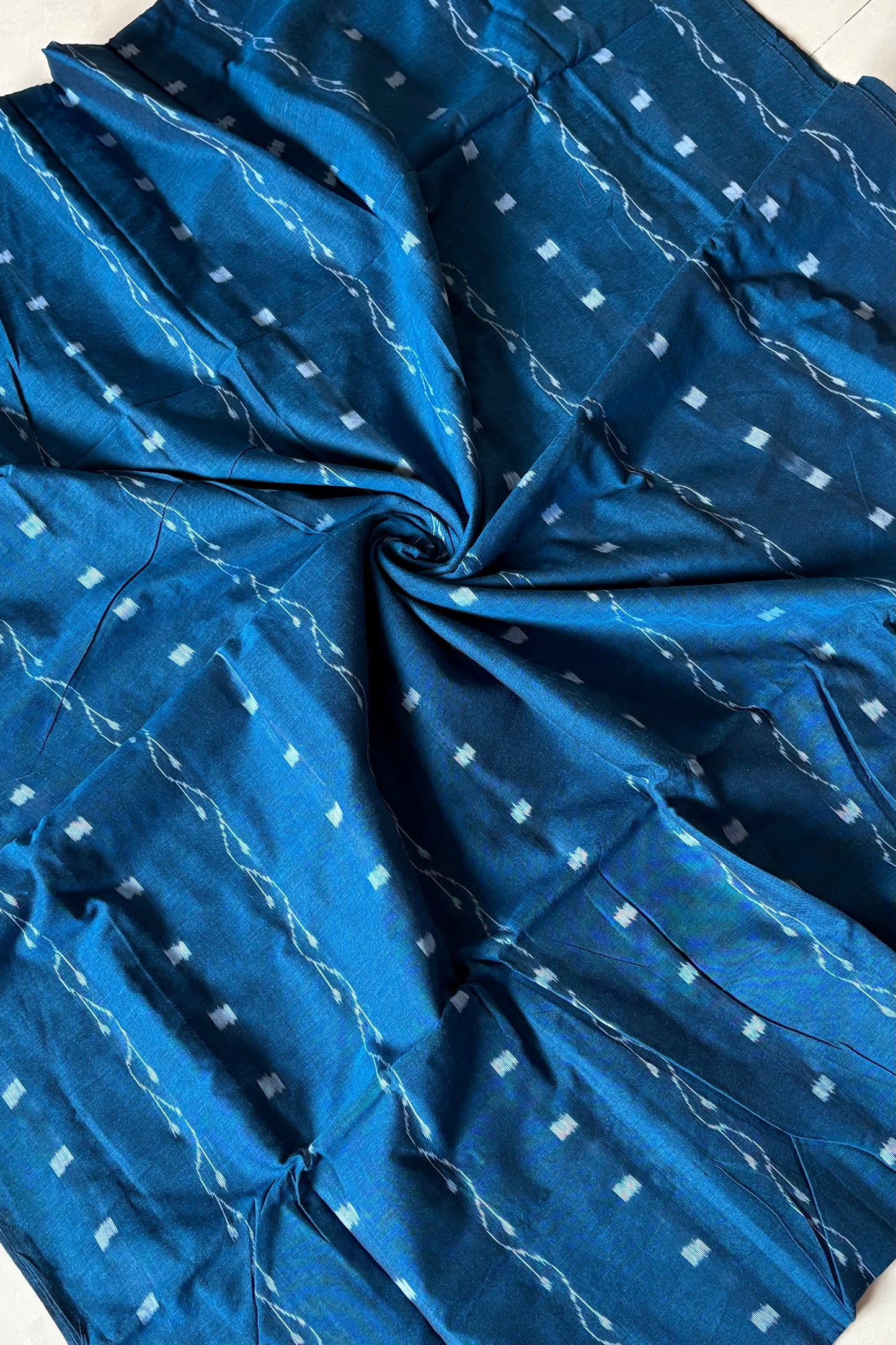 Pure Cotton Odisha Handloom Blouse Piece- Blue
