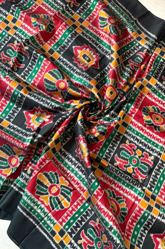 Exclusive Odisha Ikkat Nuapatna Silk Saree - Utkala Laxmi