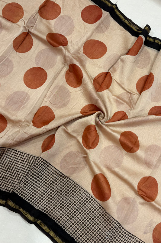 Hand Block Print Silk-Cotton Saree