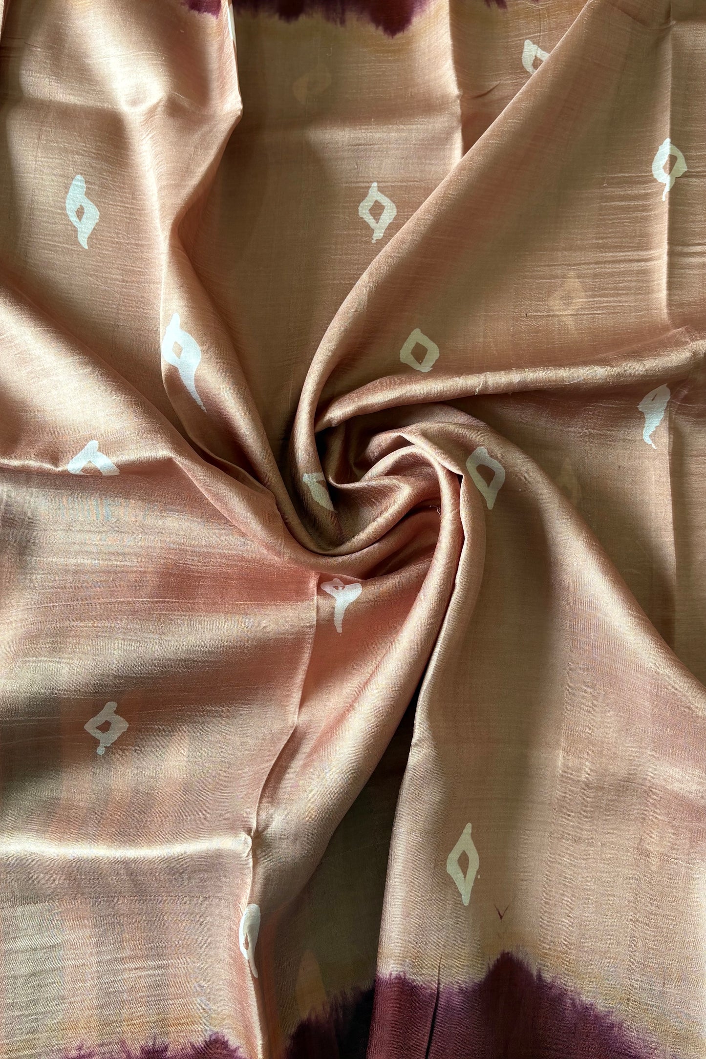 Murshidabad Pure Silk Saree With Hand Batik Print