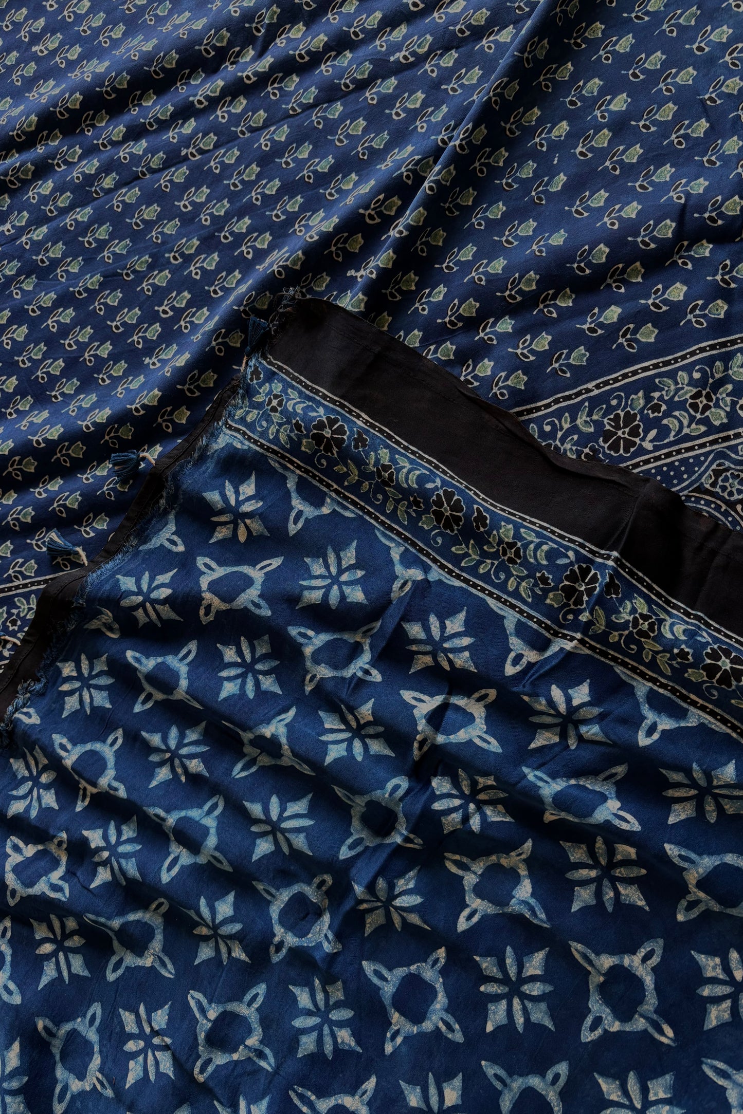 Ajrakh on Modal- Indigo