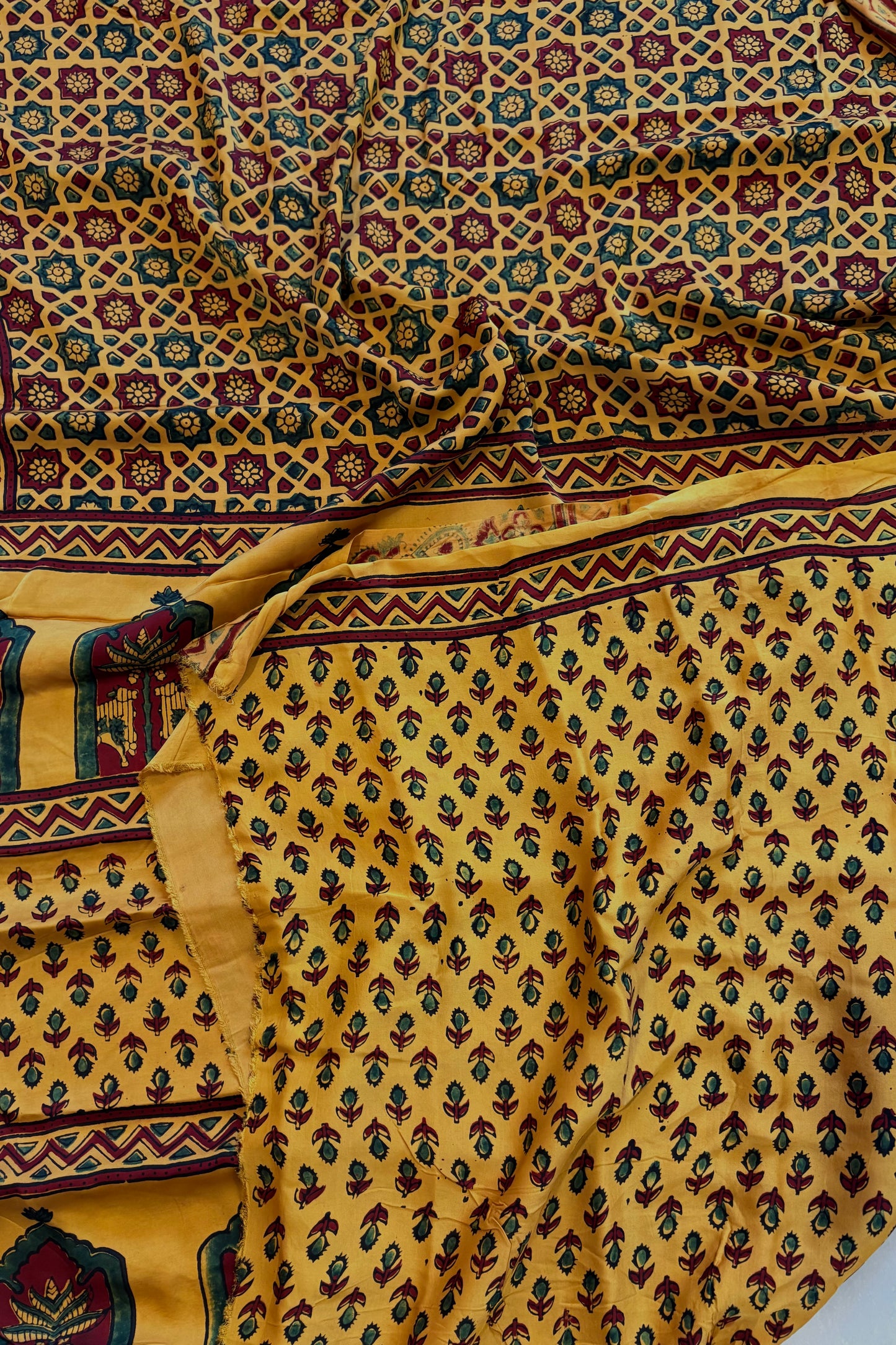 Ajrakh on Modal- Yellow