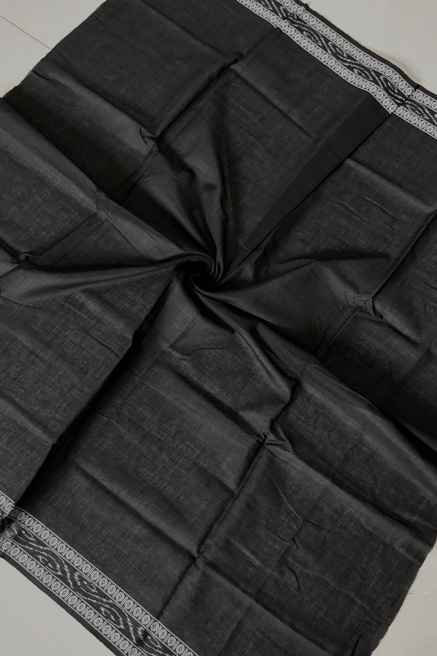 Pure Cotton Odisha Handloom Blouse Piece- Black