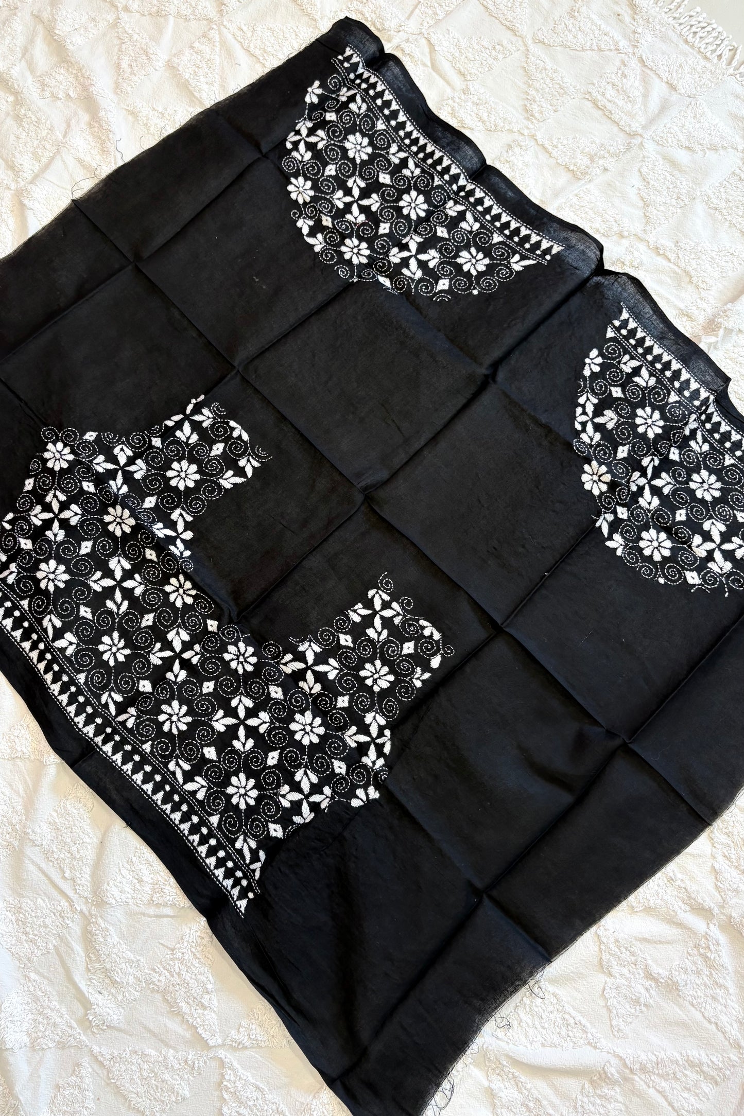 Cotton Kantha Work Blouse Piece- Code 18