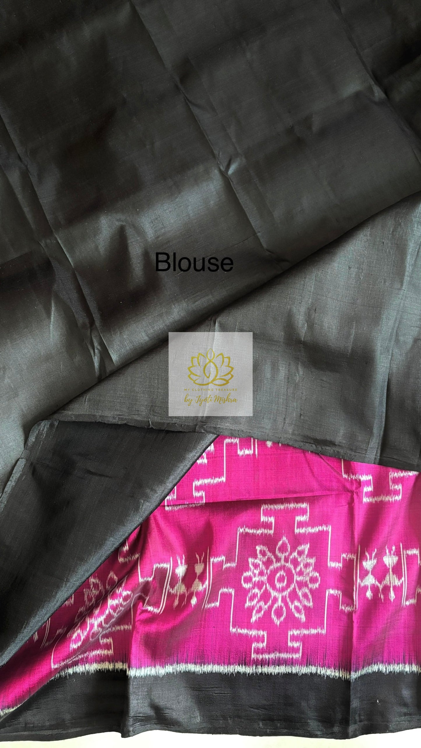 Exclusive Odisha Ikkat Pure Silk Saree- Deep Pink Saree