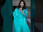 Load and play video in Gallery viewer, Chikankari Cotton Saree-Sea Green
