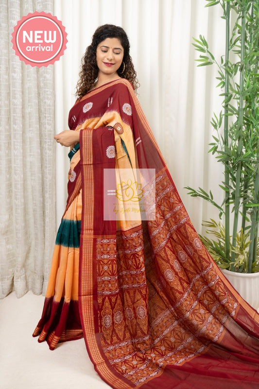 Pure Cotton Bomkei Saree