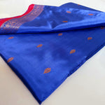 Load image into Gallery viewer, Royal Blue-Red Banarasi With Antique Zari Work
