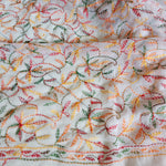 Load image into Gallery viewer, Multi Color Thread Tepchi Work Chikankaari Saree- White
