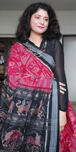 Load image into Gallery viewer, Sambalpuri Bandha Cotton Saree- Rasi

