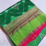 Load image into Gallery viewer, Uppada Semi Silk Pochampalli Ikkat Sarees- Green
