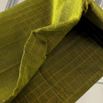 Load image into Gallery viewer, Mangalagiri Silk Cotton Saree With Gold Zari Checks - Olive Green
