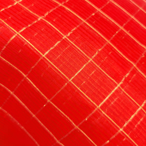 Mangalagiri Silk Cotton Saree With Gold Zari Checks - Red