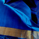 Load image into Gallery viewer, Mangalagiri Silk Cotton Saree With Gold Zari Checks - Royal Blue
