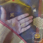 Load image into Gallery viewer, Chanderi Katan Silk Saree - Shot Purple Gold
