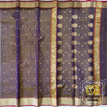 Load image into Gallery viewer, Chanderi Katan Silk Saree - Shot Purple Gold
