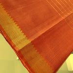 Load image into Gallery viewer, Mangalagiri Silk Cotton Saree With Gold Zari Checks - Cinnamon
