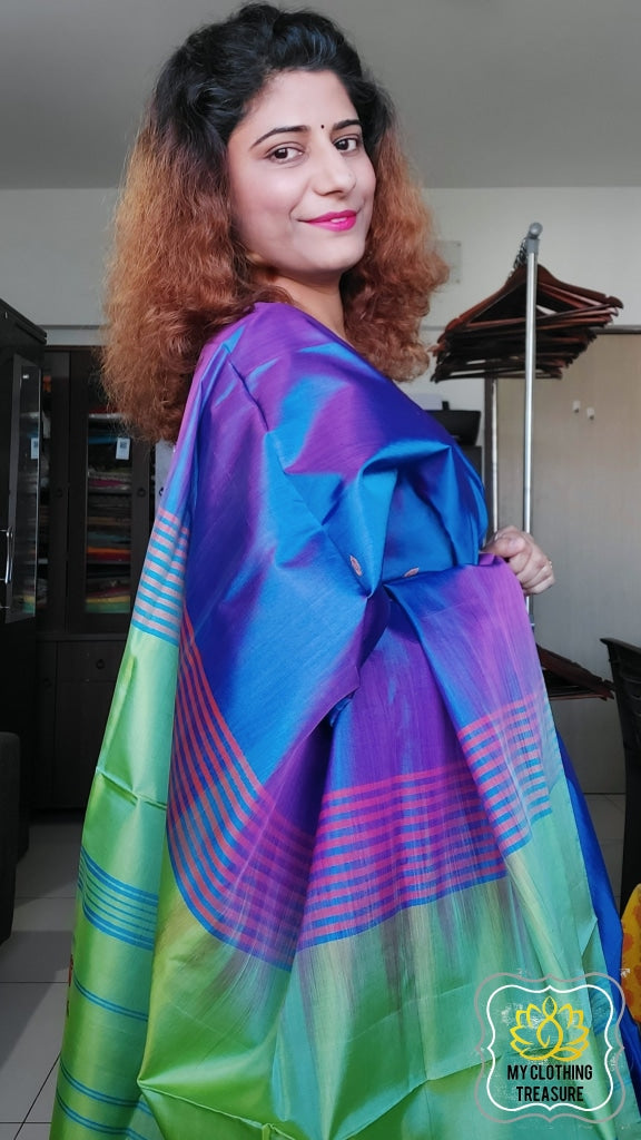 Buy handwoven banana silk sarees online India My Clothing Treasure