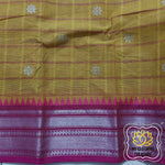 Load image into Gallery viewer, Kanjivaram Cotton Saree - Henna Green
