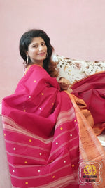 Load image into Gallery viewer, Kanjivaram Cotton Saree - Red
