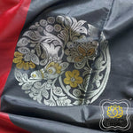 Load image into Gallery viewer, Kanjivaram Soft Silk Saree- Black &amp; Maroon
