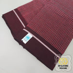 Load image into Gallery viewer, Maroon Patteda Anchu Cotton Saree With Border
