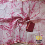Load image into Gallery viewer, Pure Kota Cotton Hand Tie And Dye Shibori Saree- White-Wine Saree
