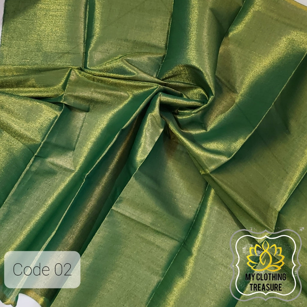 Tissue Blouse Piece- Green Gold