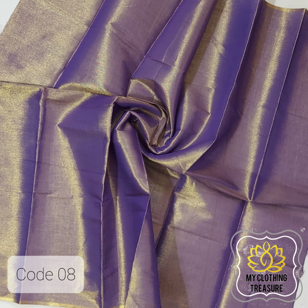 Tissue Blouse Piece- Purple Gold
