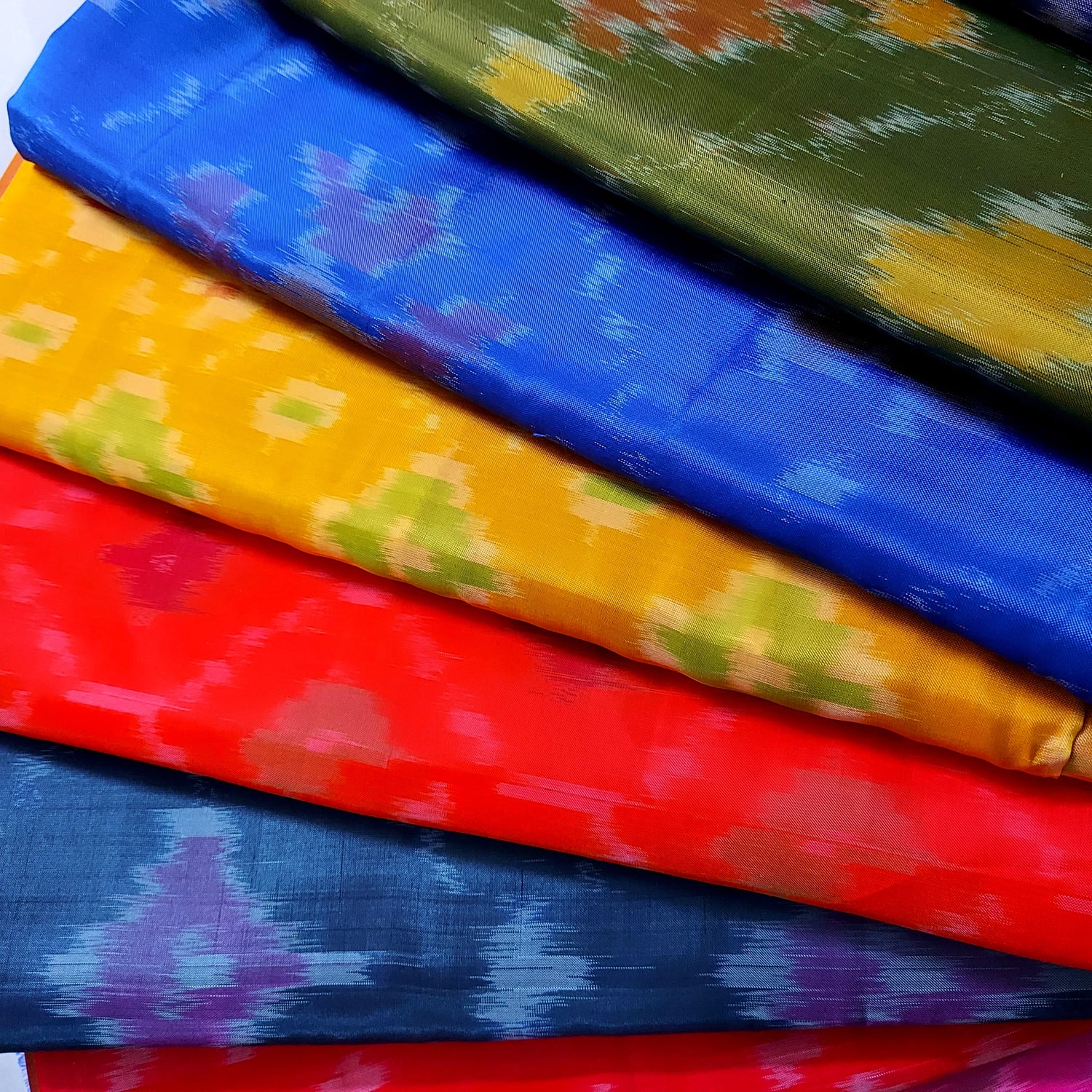 Uppada Semi Silk Pochampalli Ikkat Sarees