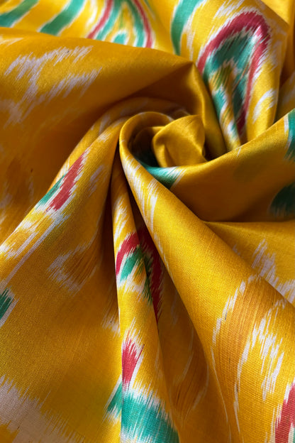 Exclusive Odisha Ikkat Pure Silk Saree- Yellow