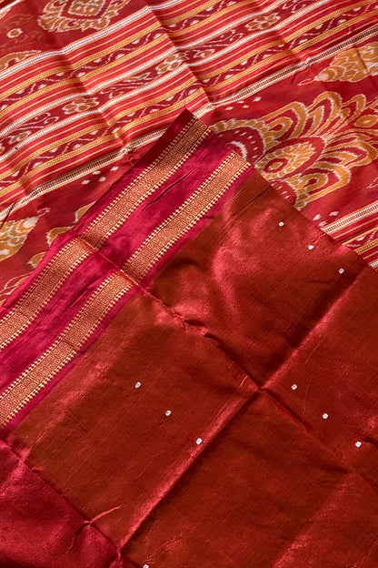 Exclusive Odisha Ikkat Pure Silk Saree- Yellow