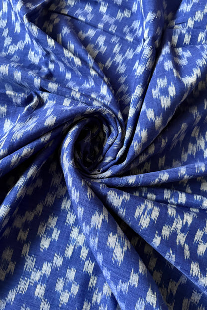 Odisha Ikkat Khandua Cotton Saree - Blue