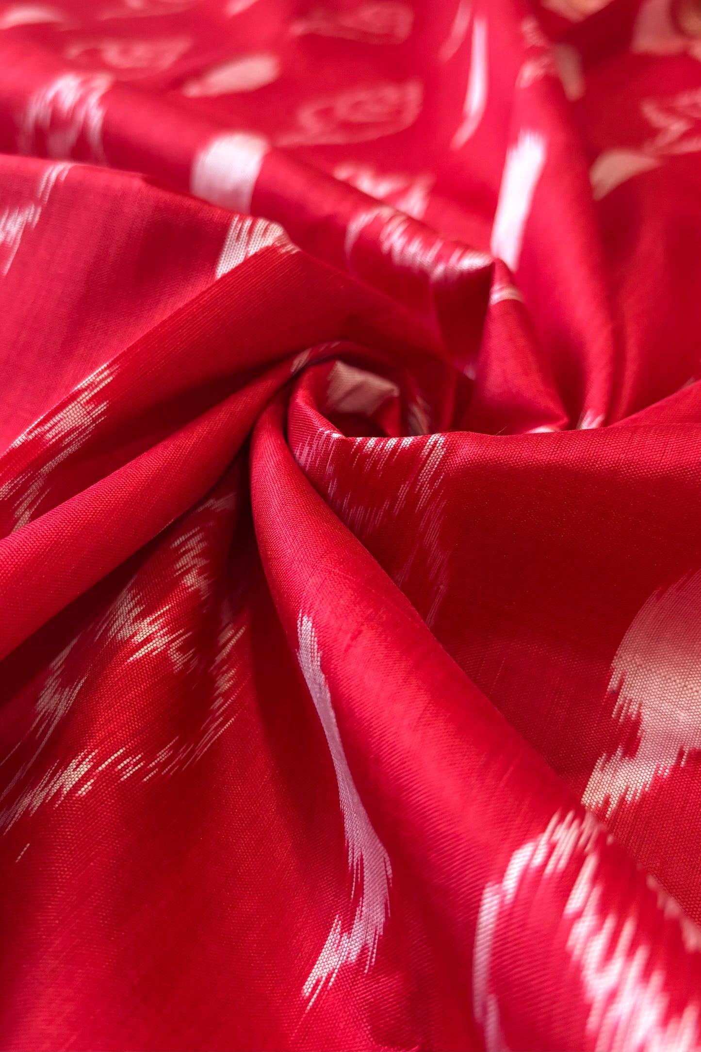 Odisha Ikkat Khandua Silk Saree - Red