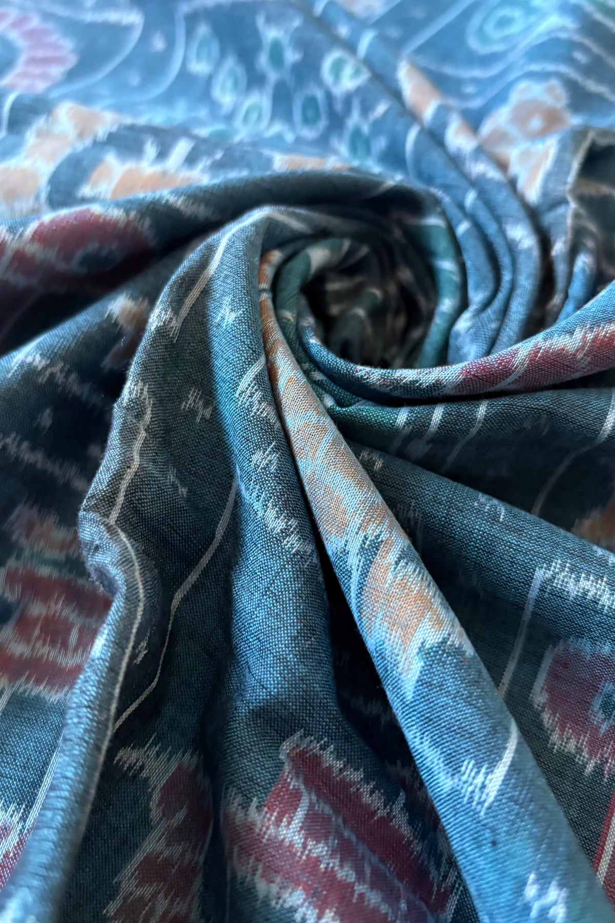 Exclusive Nabakothi Sambalpuri Cotton Saree: Light Teal