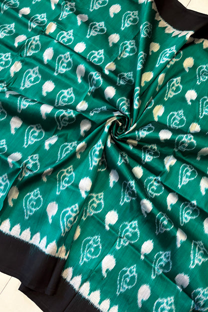 Exclusive Odisha Ikkat Pure Silk Saree- Sea Green