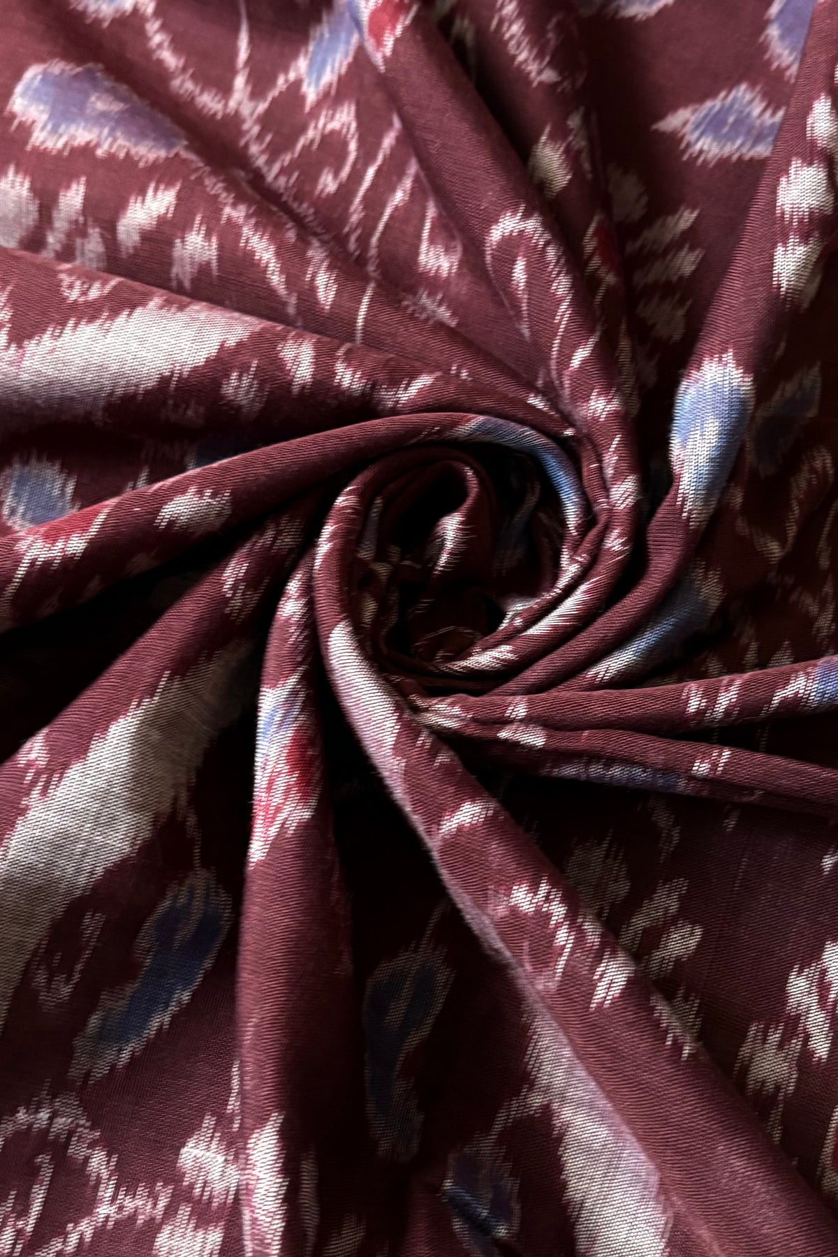 Odisha Ikkat Khandua Cotton Saree - Dark Coffee