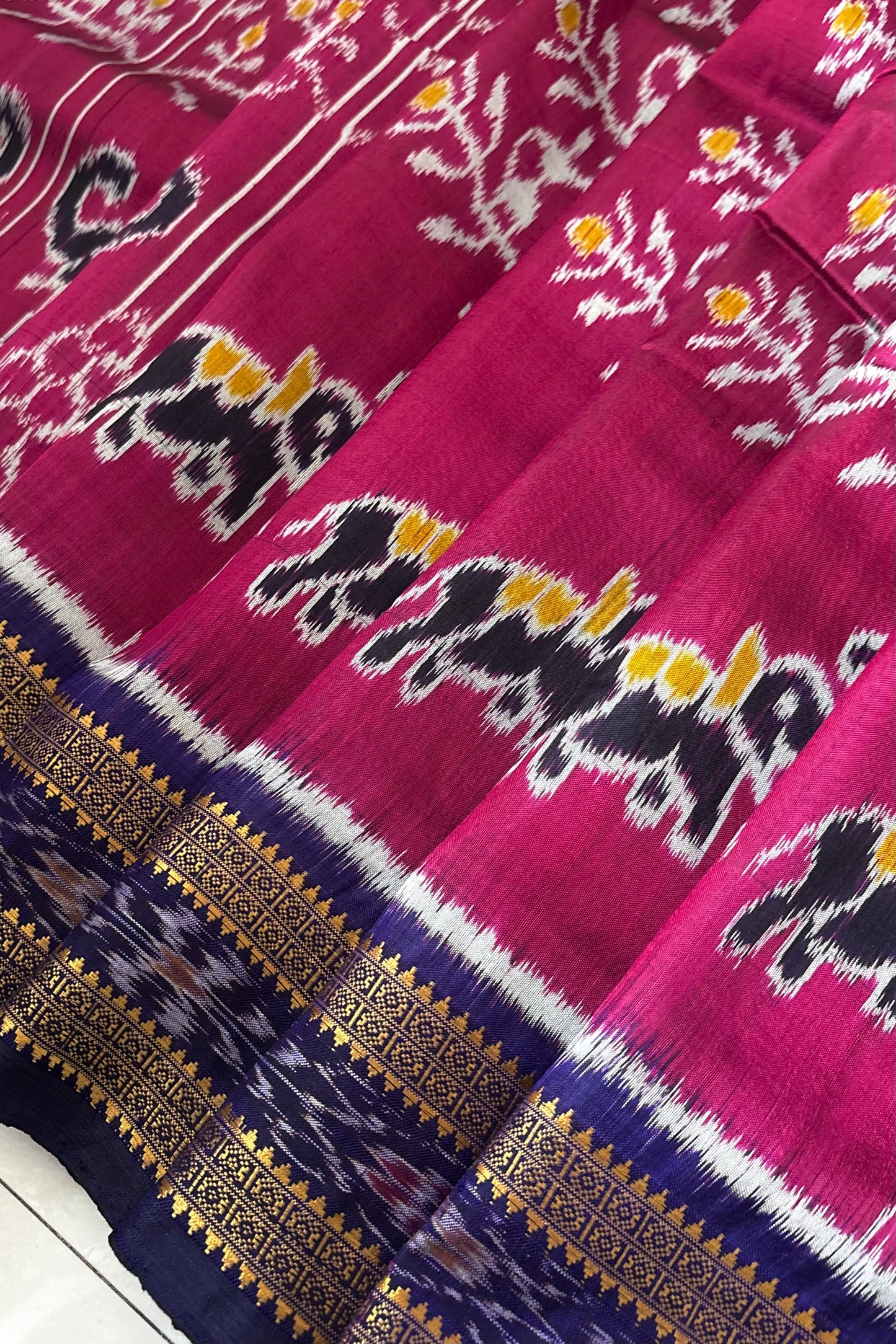 Exclusive Odisha Ikkat Khandua Silk Saree - Rani