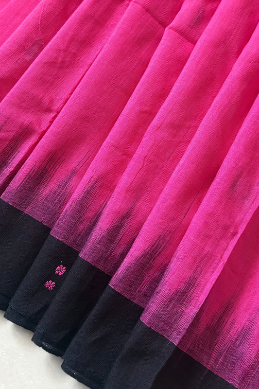 Ek Phulia Cotton Saree - Pink