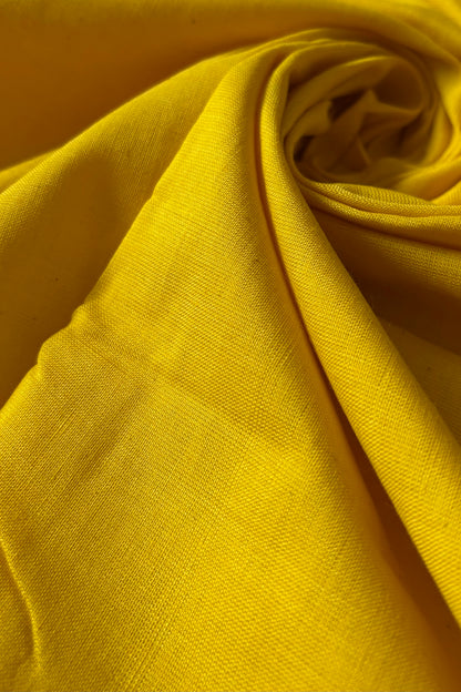 Ek Phulia Cotton Saree- Yellow & Red