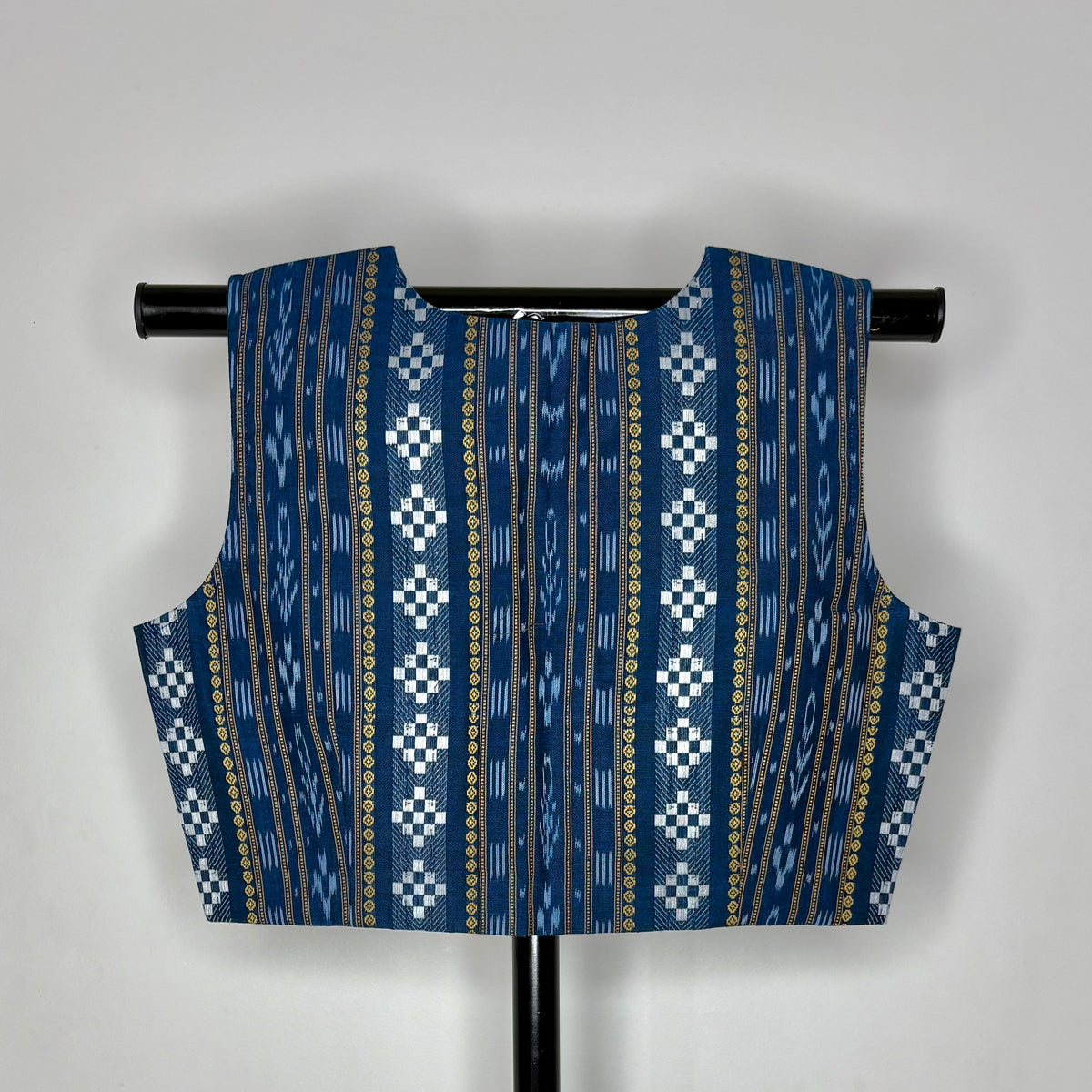 Odisha Ikkat Cotton Sleeveless Blouse