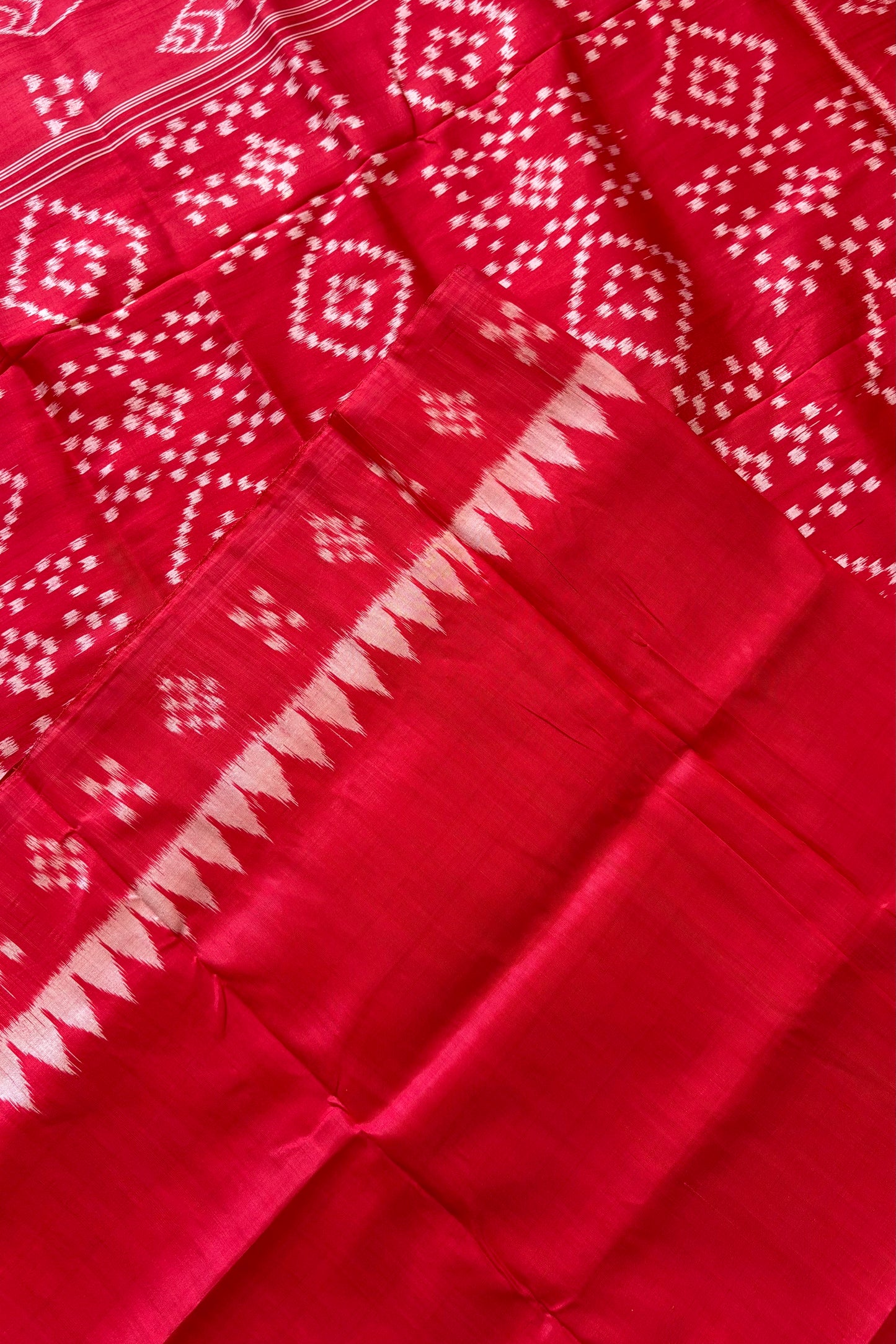 Exclusive Odisha Ikkat Pure Silk Saree- Red