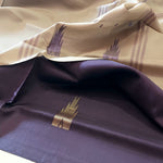 Load image into Gallery viewer, Handwoven Banana Pith Silk Saree- Shot Purple &amp; Tussar
