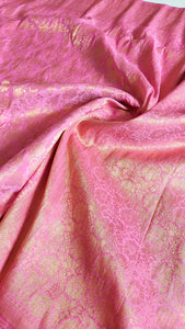 Banarasi Chiffon-Georgette Saree- Mauve Pink