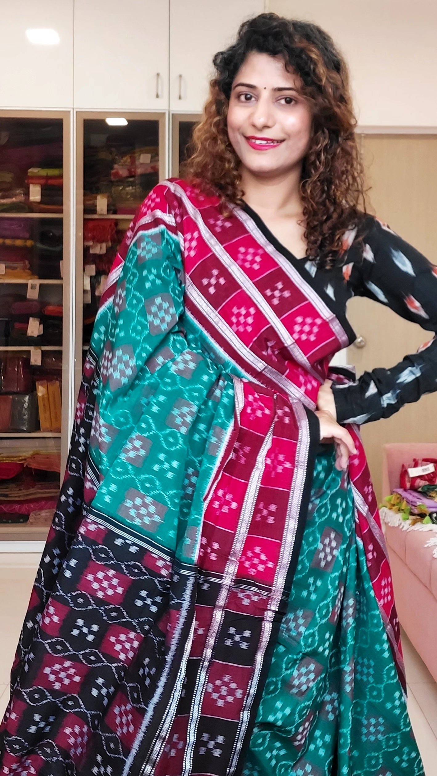 Buy LAFABEAN NARAYANPET SAREE WITH BIG DOUBLE BORDER!!! (LFS013) at  Amazon.in