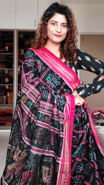 Violet Nabakothi Contemporary Khandua Silk Saree – IndianVillèz