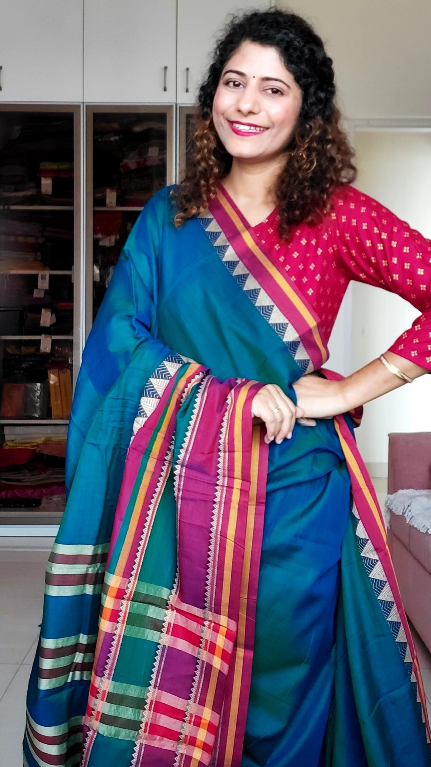 Handwoven pure mercerised cotton jamdani saree, adorned with Manipuri  patterned threadwork. *Manipuri designs t… | Saree trends, Saree designs, Cotton  saree designs