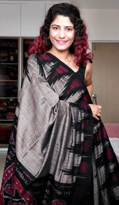 Kargil Cotton Saree- Dark Beige