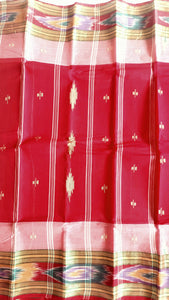 Bengal Tant Cotton Saree - Red